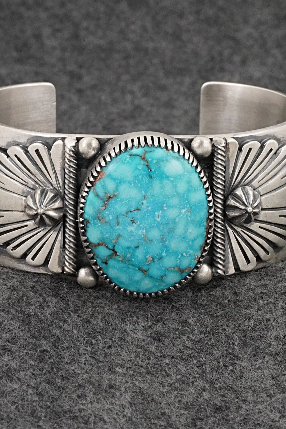 Turquoise & Sterling Silver Bracelet - Mark Yazzie