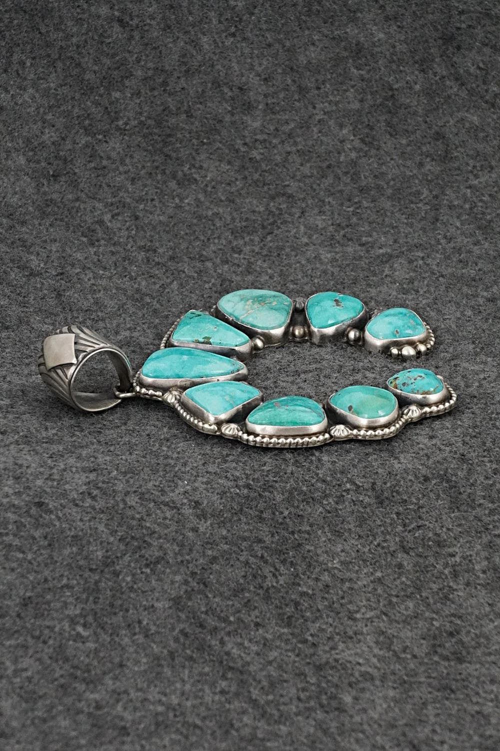 Turquoise & Sterling Silver Pendant - Kathleen Livingston