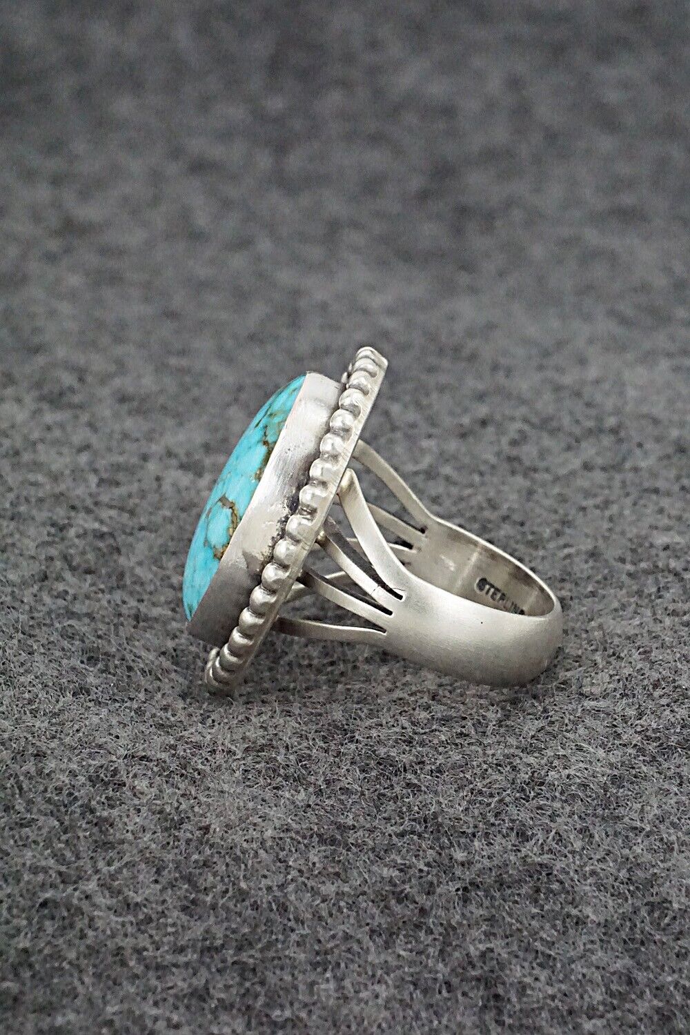 Turquoise & Sterling Silver Ring - Marita Benally - Size 8