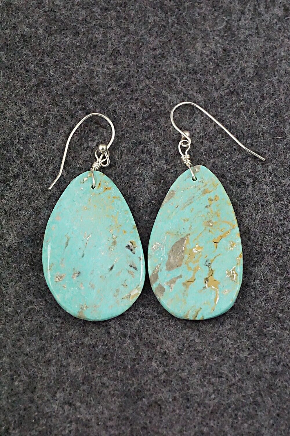 Turquoise & Sterling Silver Earrings - Joe Garcia