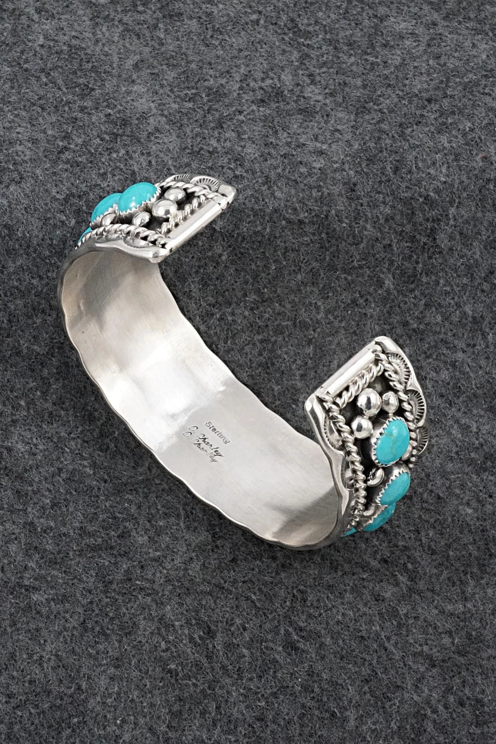 Turquoise & Sterling Silver Bracelet - Chester Charley