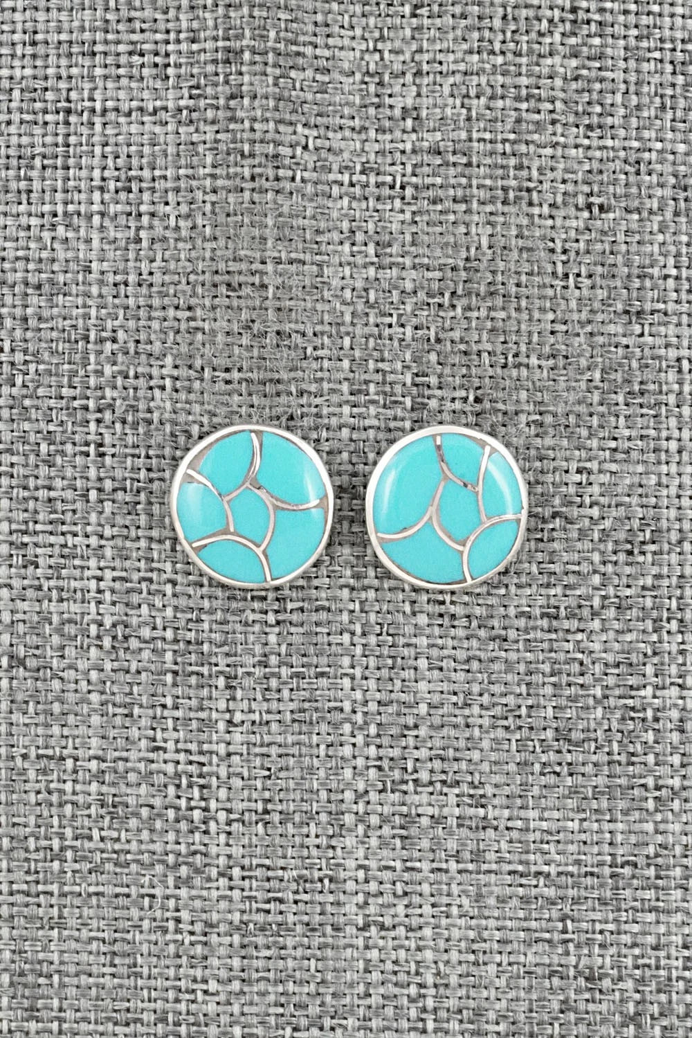 Turquoise & Sterling Silver Earrings - Orena Leekya