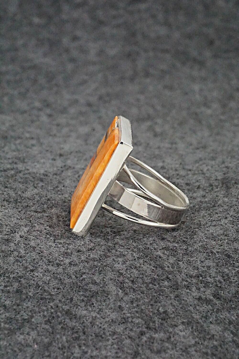 Spiny Oyster & Sterling Silver Ring - Harold Smith - Size 7.5
