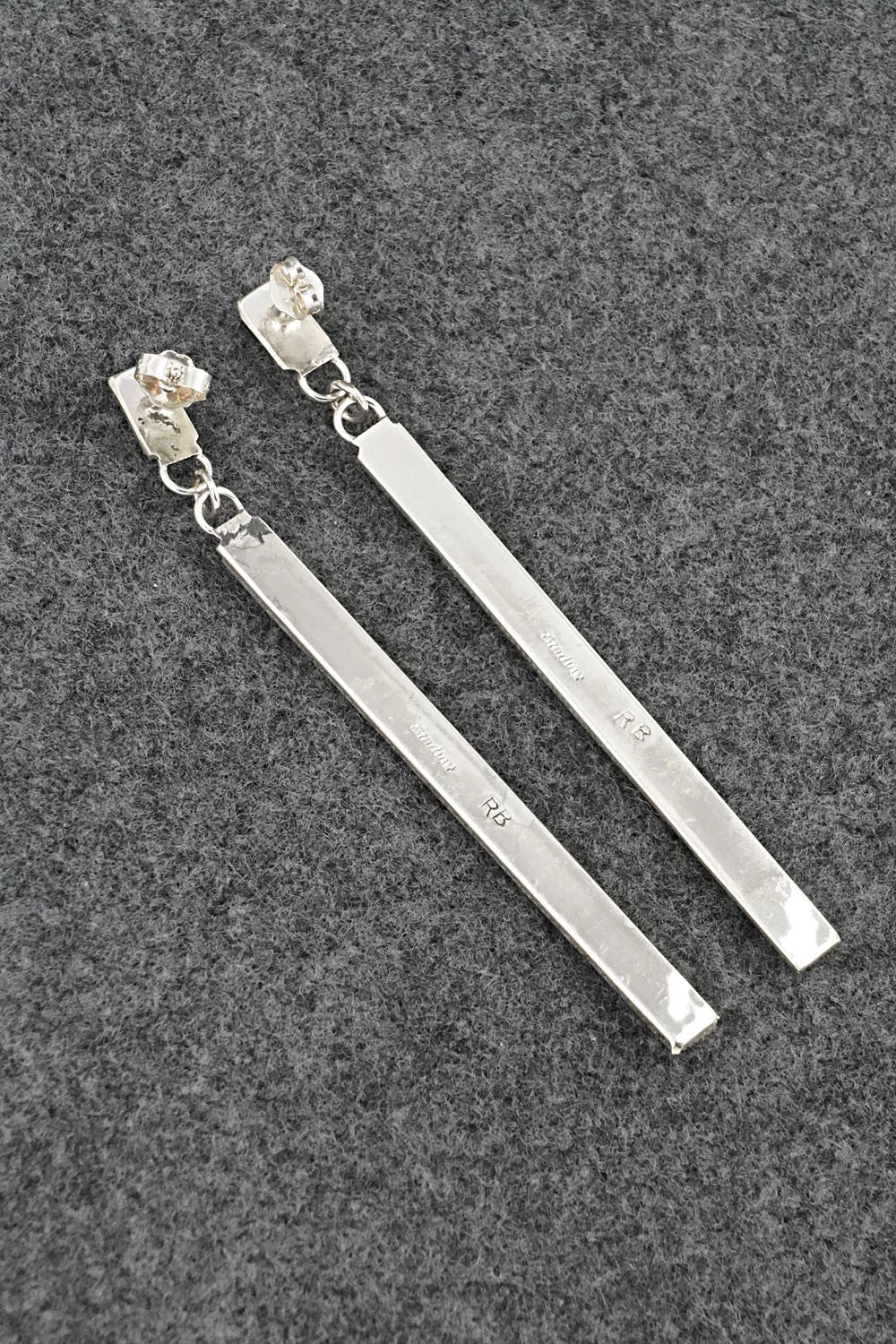 Spiny Oyster & Sterling Silver Earrings - Ricky Booqua