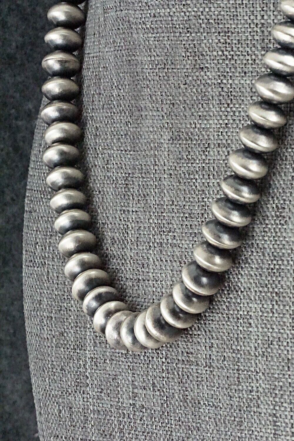 Sterling Silver Navajo Pearl Necklace - Dorinda Mariano