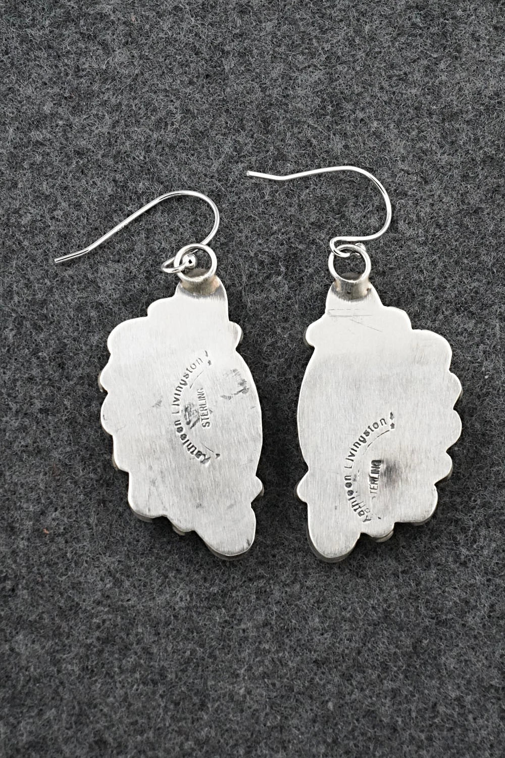 Turquoise & Sterling Silver Earrings - Kathleen Livingston
