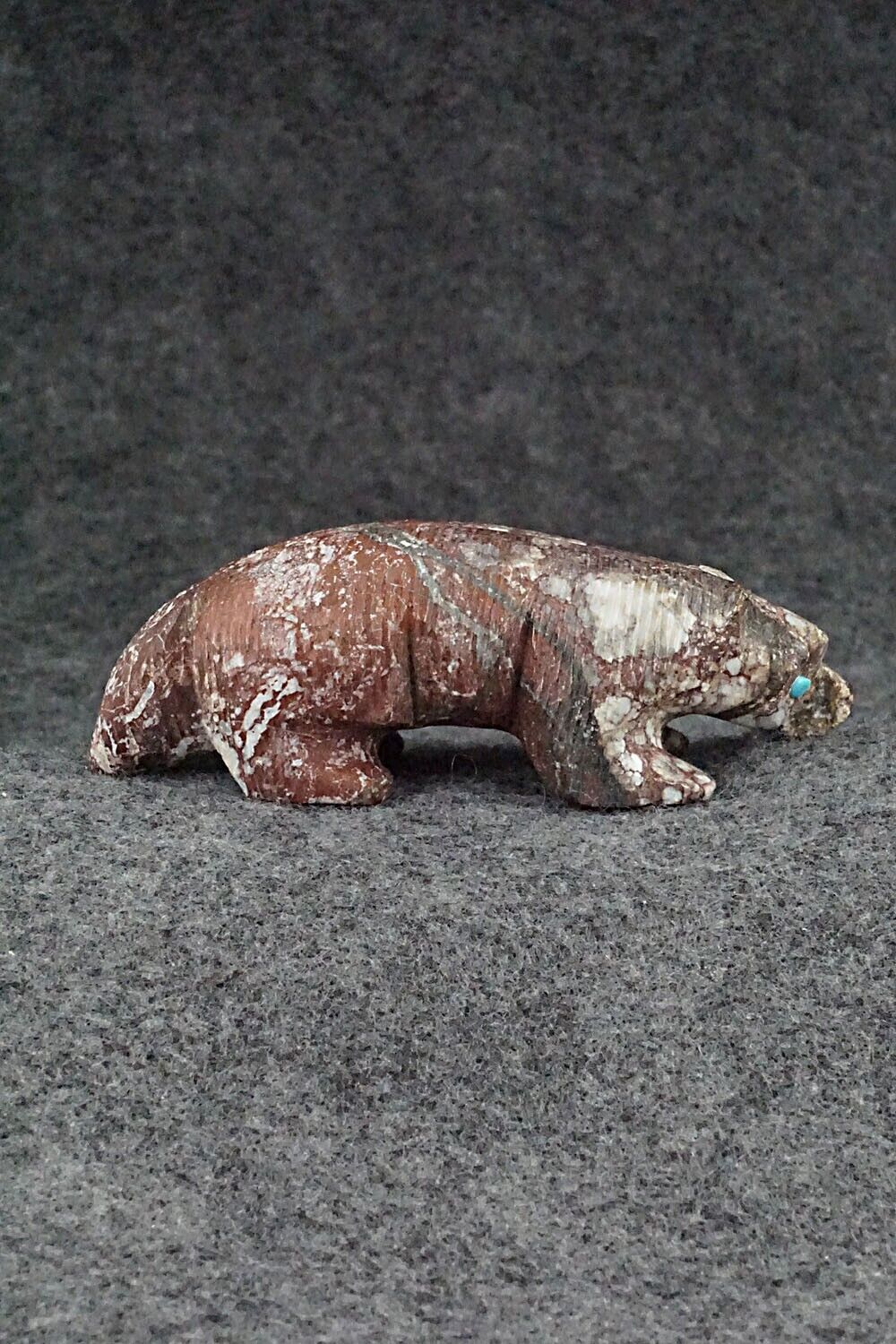 Badger Zuni Fetish Carving - Ronnie Lunasee