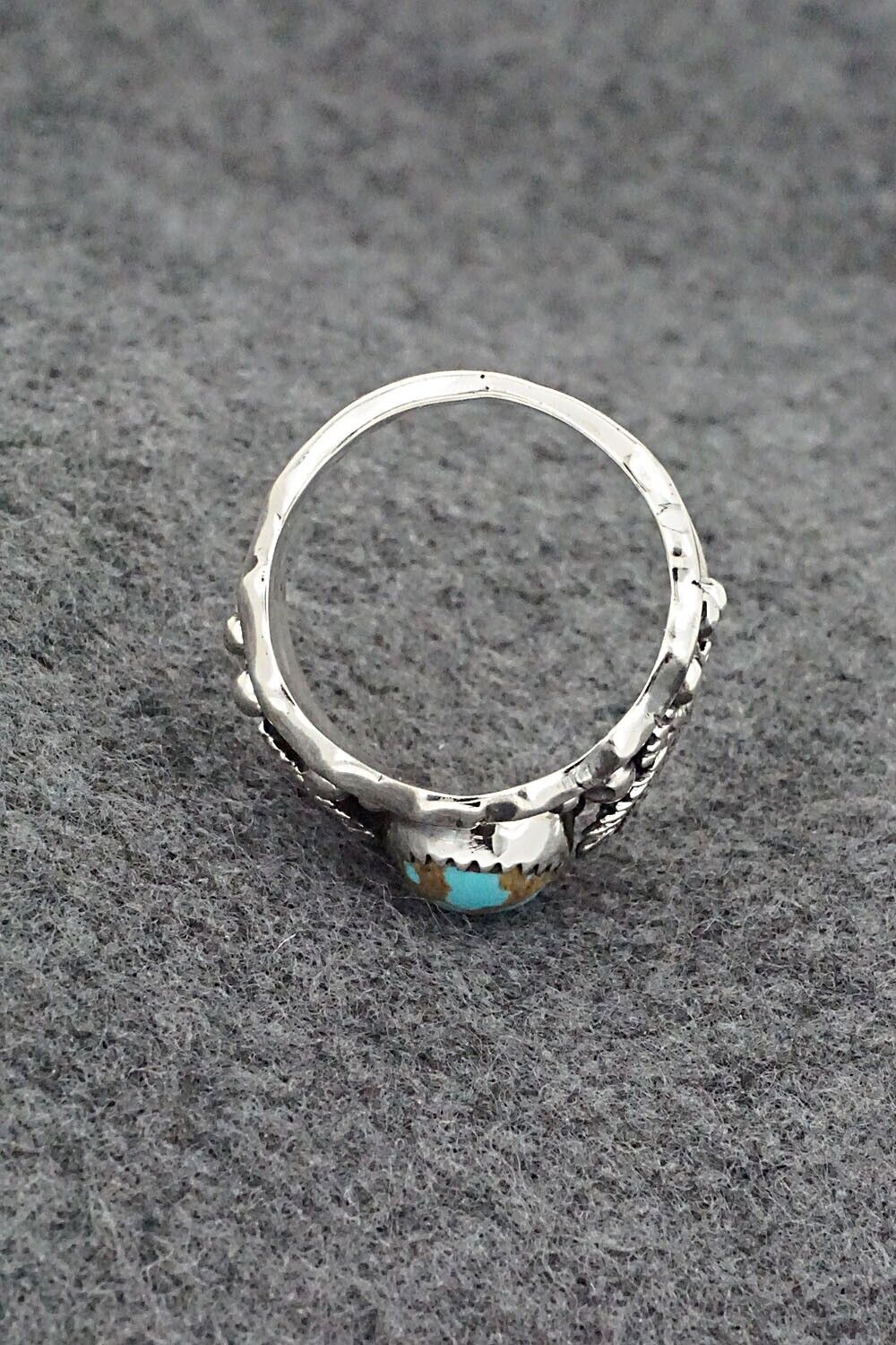 Turquoise & Sterling Silver Ring - Genevieve Francisco - Size 11