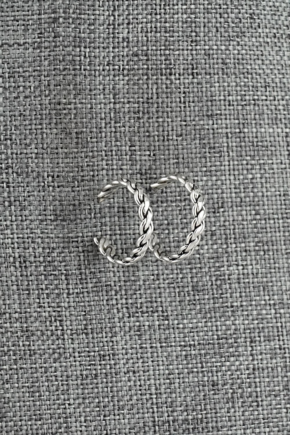 Sterling Silver Hoop Earrings - Elaine Tahe
