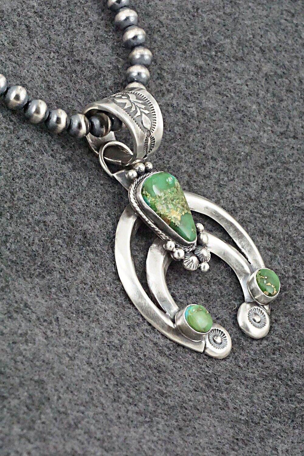 Turquoise & Sterling Silver Necklace - Paige Gordon