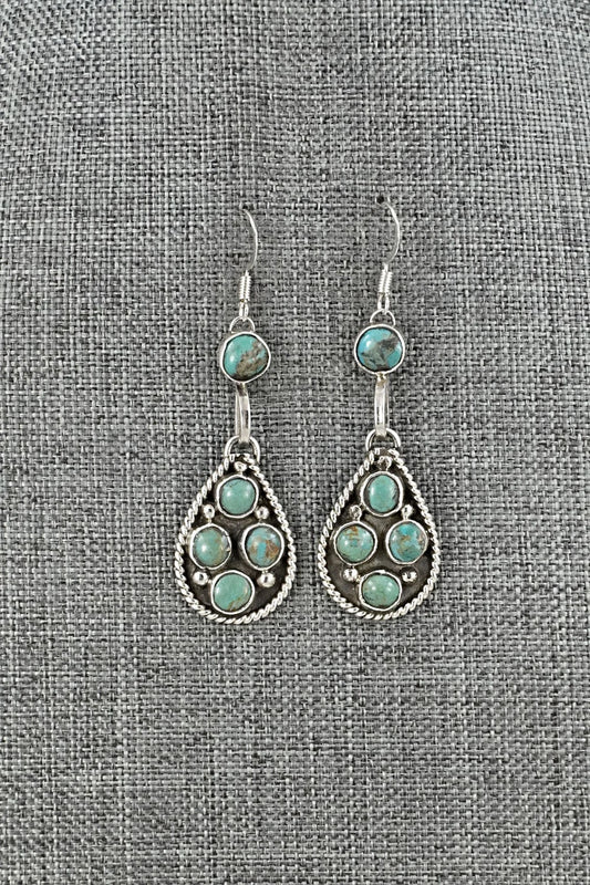Turquoise & Sterling Silver Earrings - Priscilla Reeder