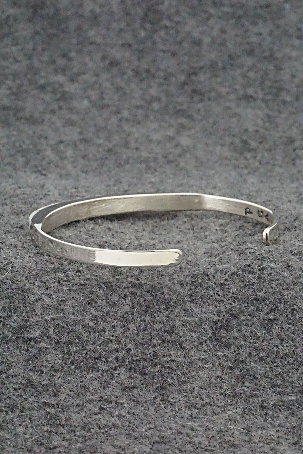 Opalite & Sterling Silver Inlay Bracelet - Phyllis Albert