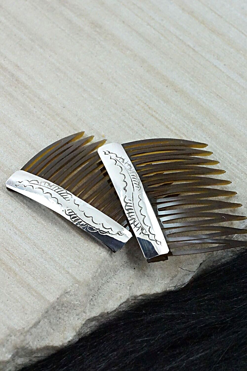 Sterling Silver Hair Combs - Randall Dalgai