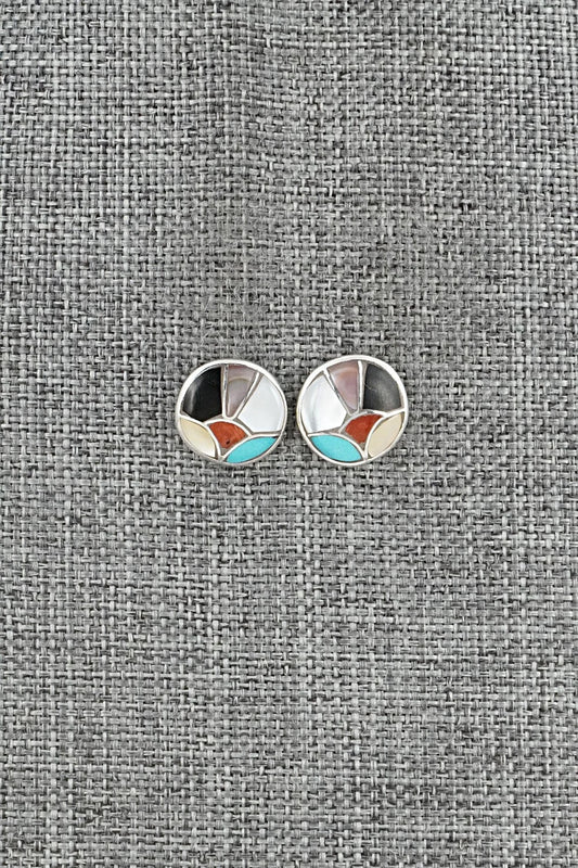 Multi-Stone & Sterling Silver Earrings - Orena Leekya