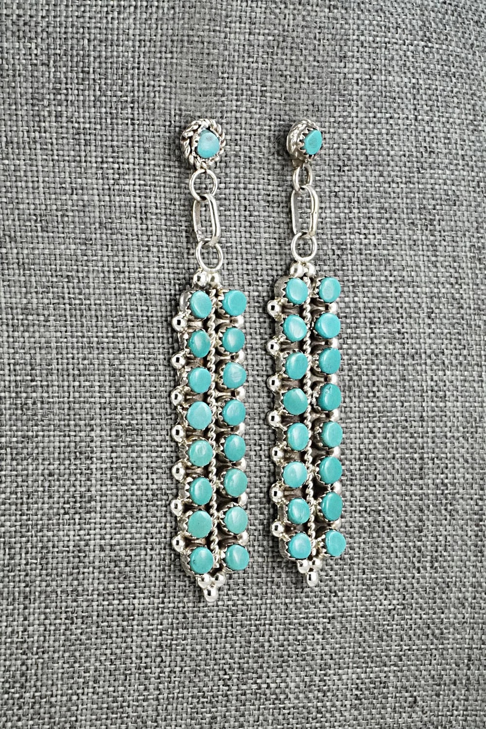 Turquoise & Sterling Silver Earrings - Jean Paisano
