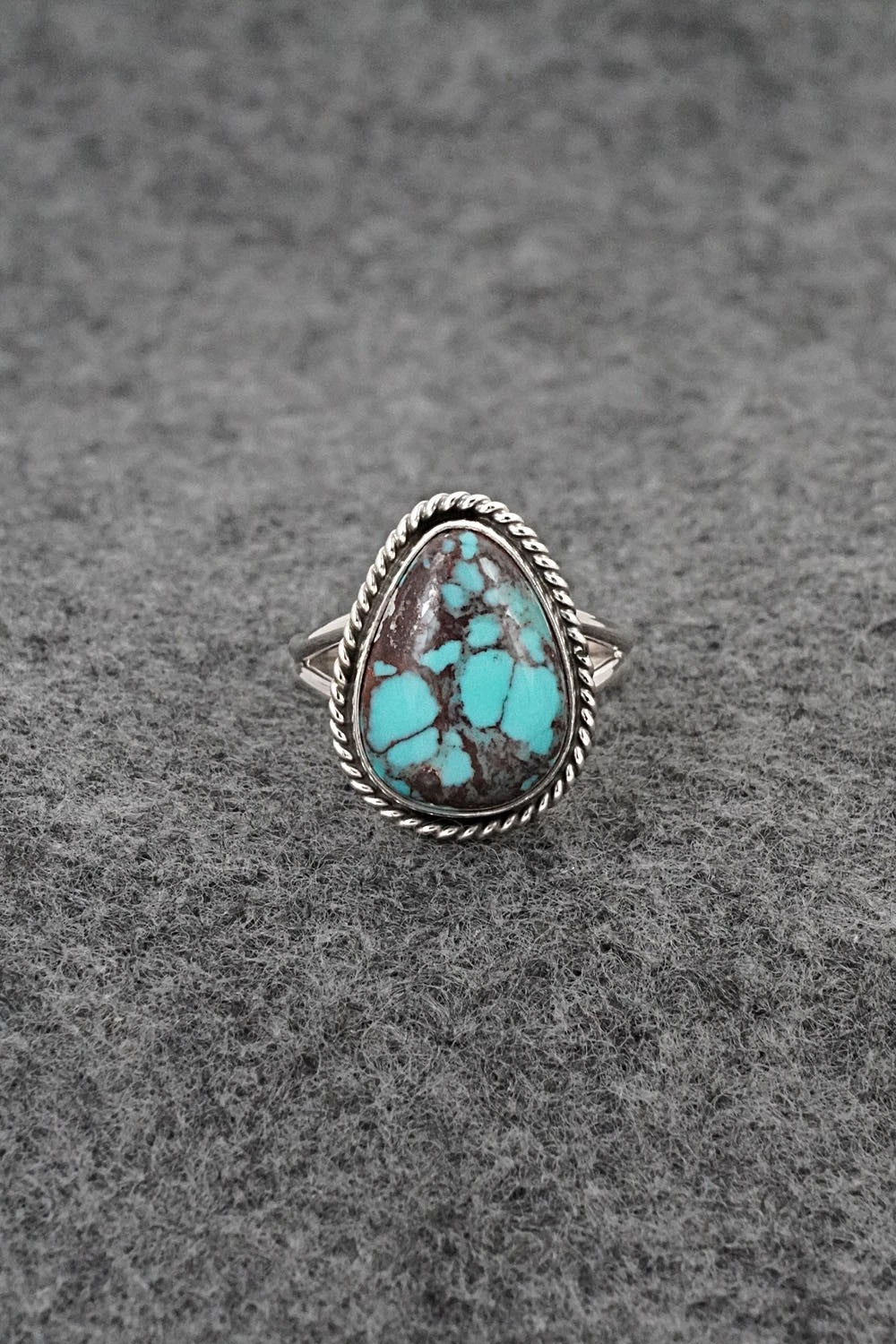 Turquoise & Sterling Silver Ring - Eugene Gruber - Size 7