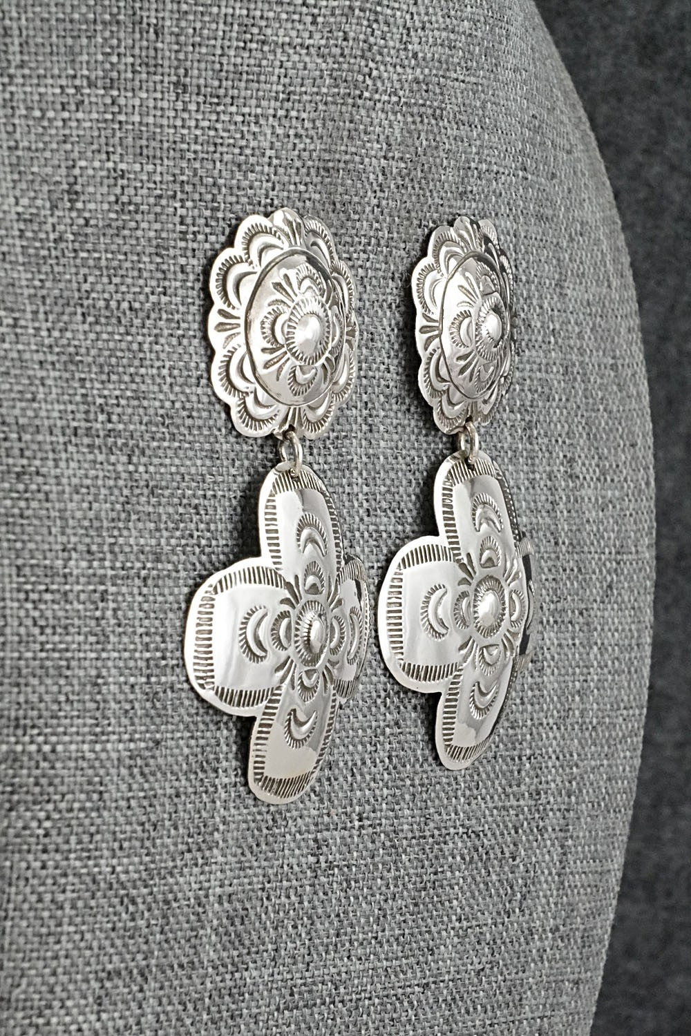 Sterling Silver Earrings - Bertha Begay