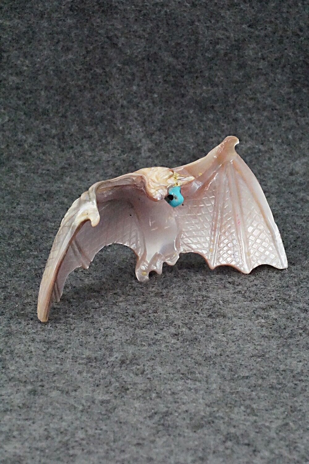 Bat Zuni Fetish Carving - Eric Lonjose