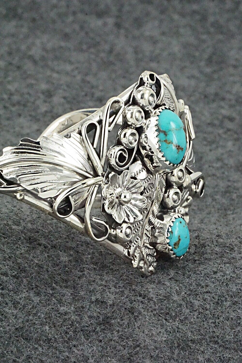 Turquoise & Sterling Silver Bracelet - Harry Yazzie