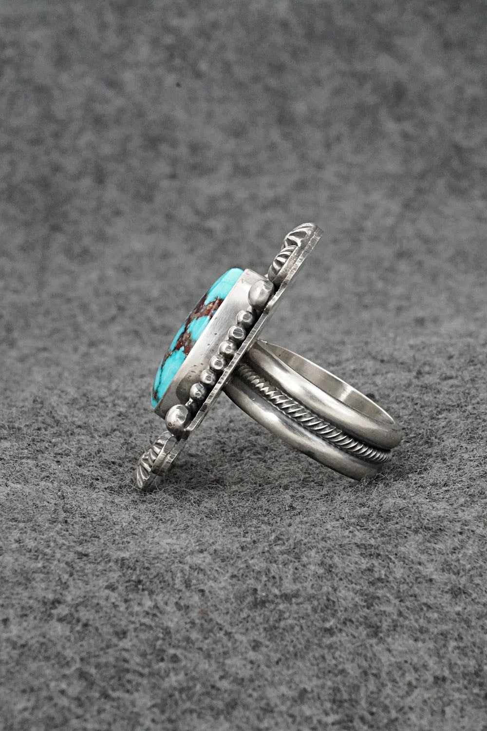 Turquoise & Sterling Silver Ring - Michael Calladitto - Size 7