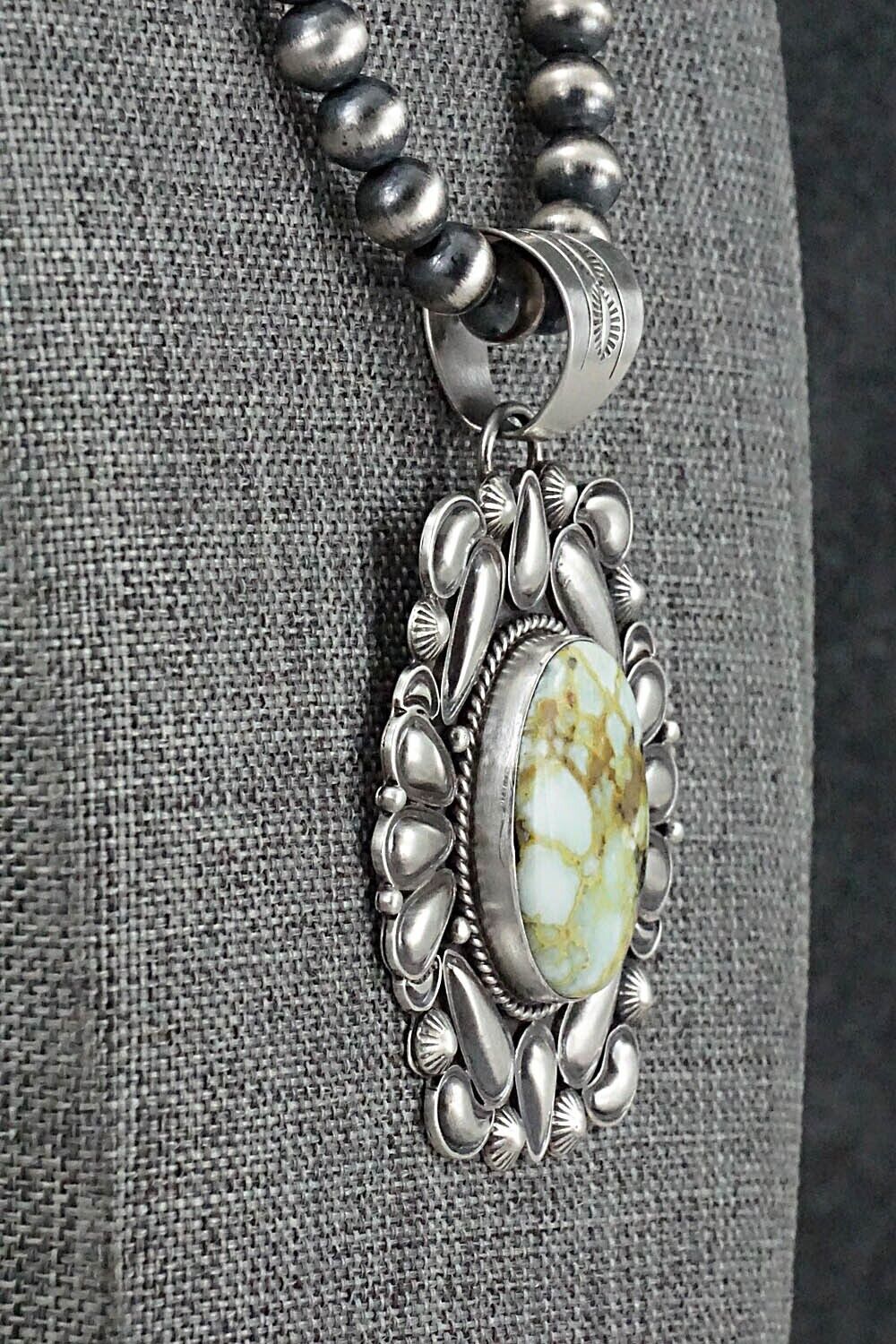 Variscite & Sterling Silver Necklace - Derrick Gordon