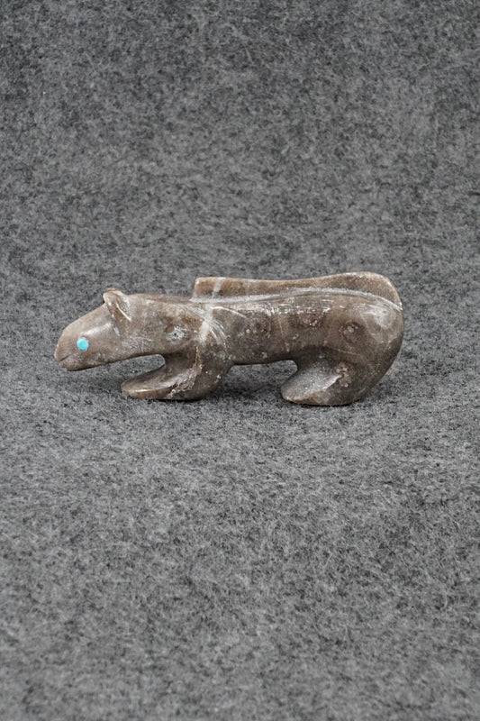 Mountain Lion Zuni Fetish Carving - Ronnie Lunasee