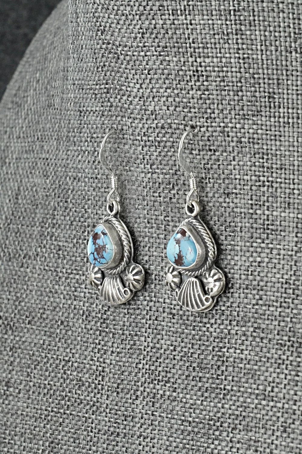 Turquoise & Sterling Silver Earrings - Verley Betone