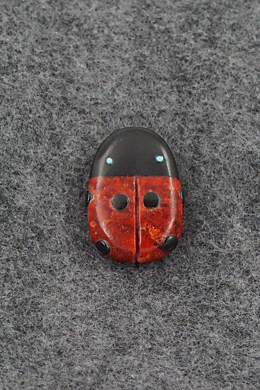 Ladybug Zuni Fetish Carving - Reynold Lunasee