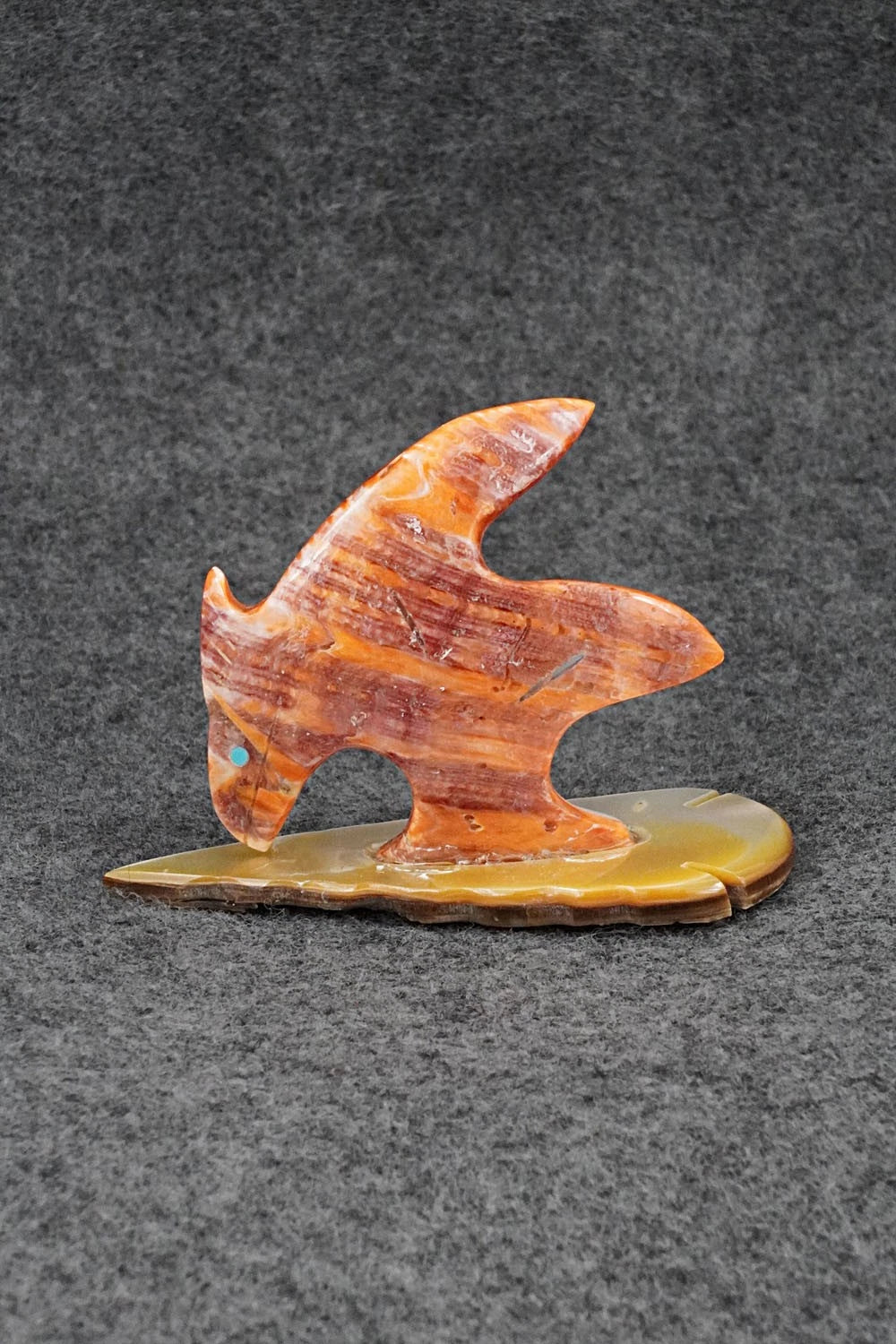 Dinosaur Zuni Fetish Carving - Kenric Laiwakete
