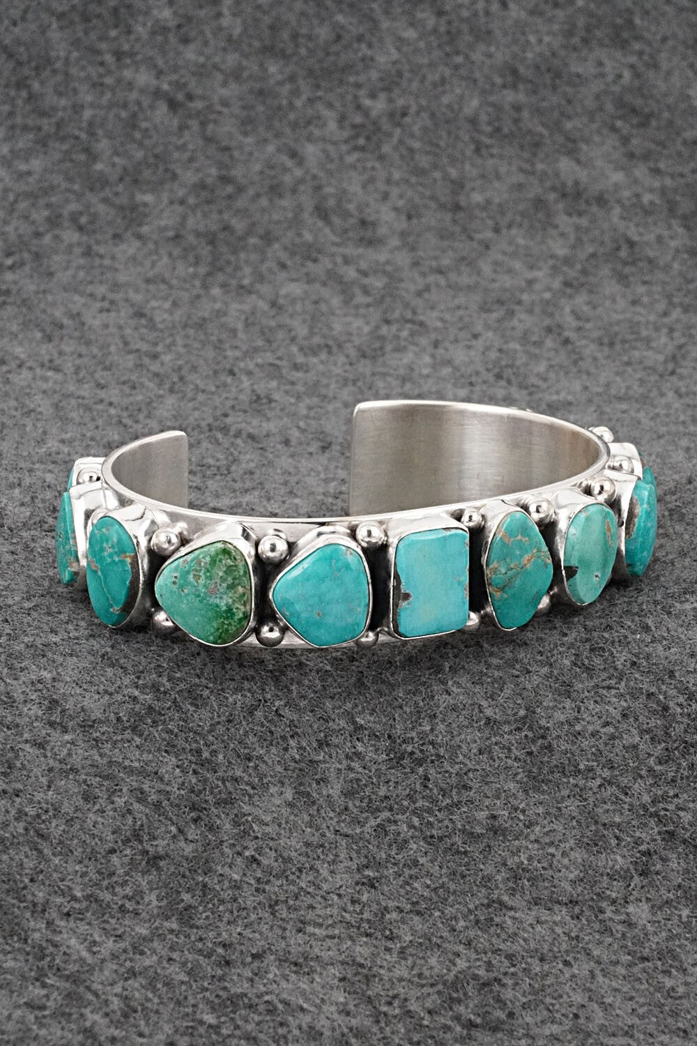 Turquoise & Sterling Silver Bracelet - Mark Yazzie