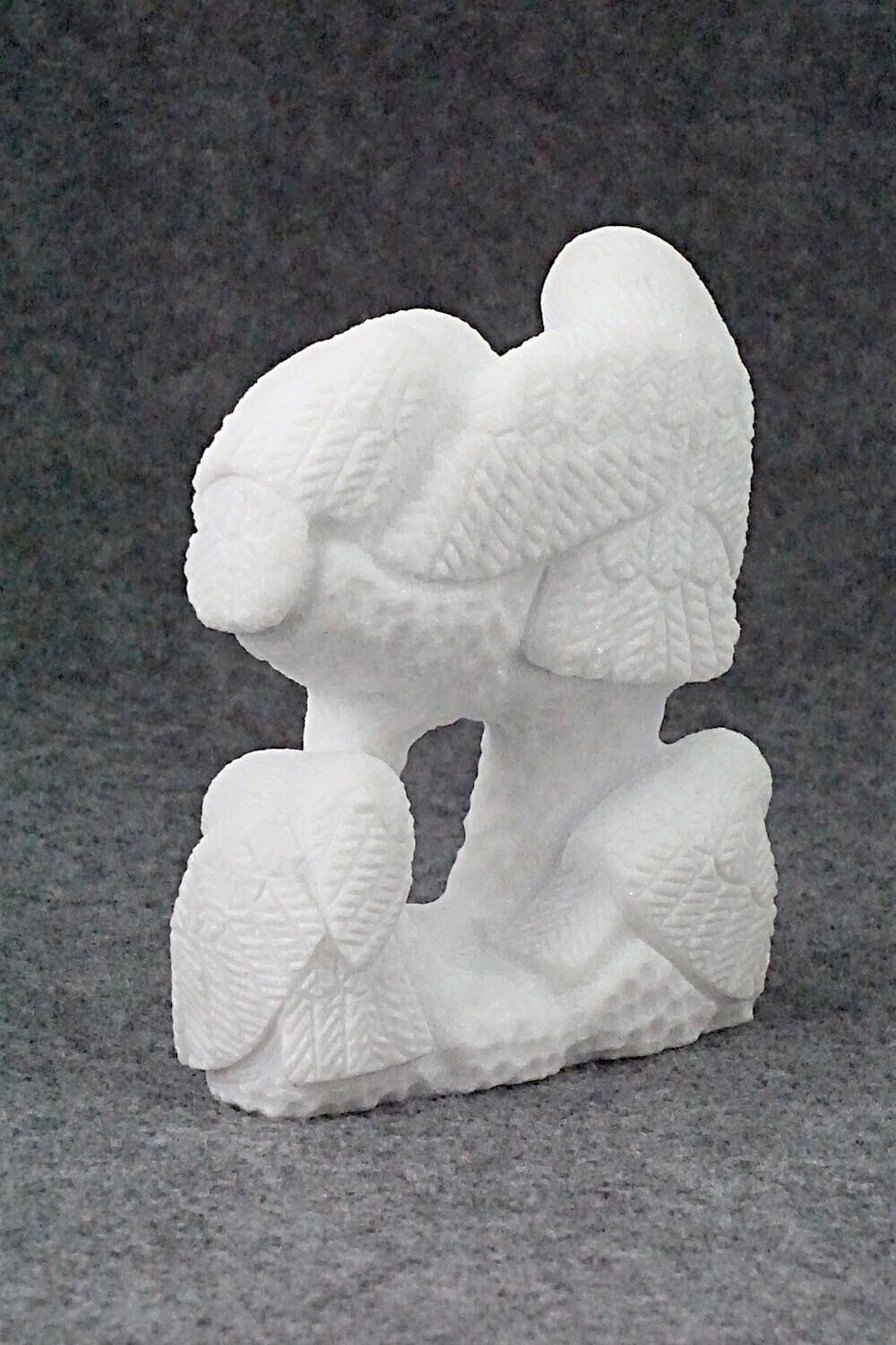 Owls Nesting Zuni Fetish Carving - Destry Siutza