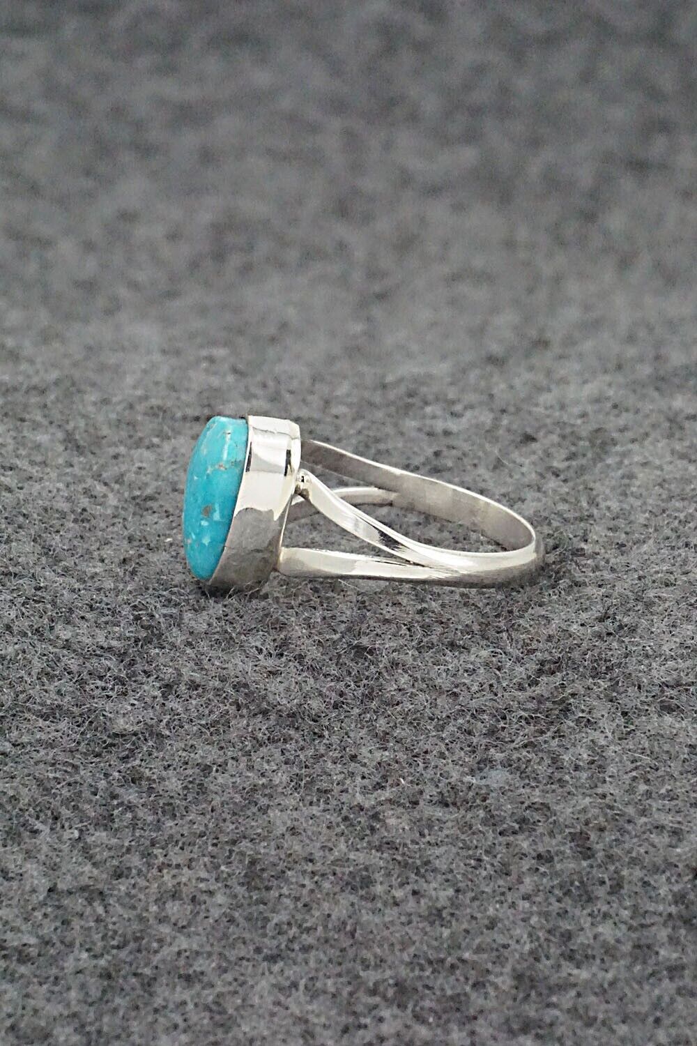 Turquoise & Sterling Silver Ring - Theresa Smith - Size 6.75