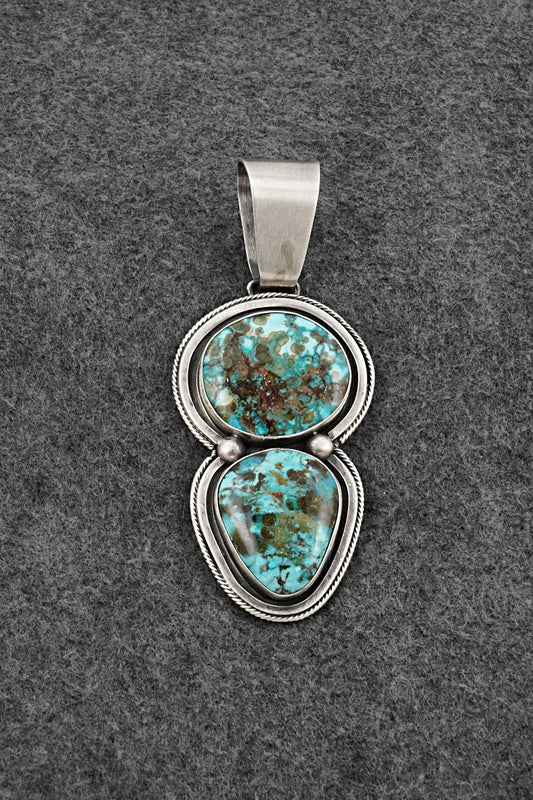 Turquoise & Sterling Silver Pendant - Paul Livingston