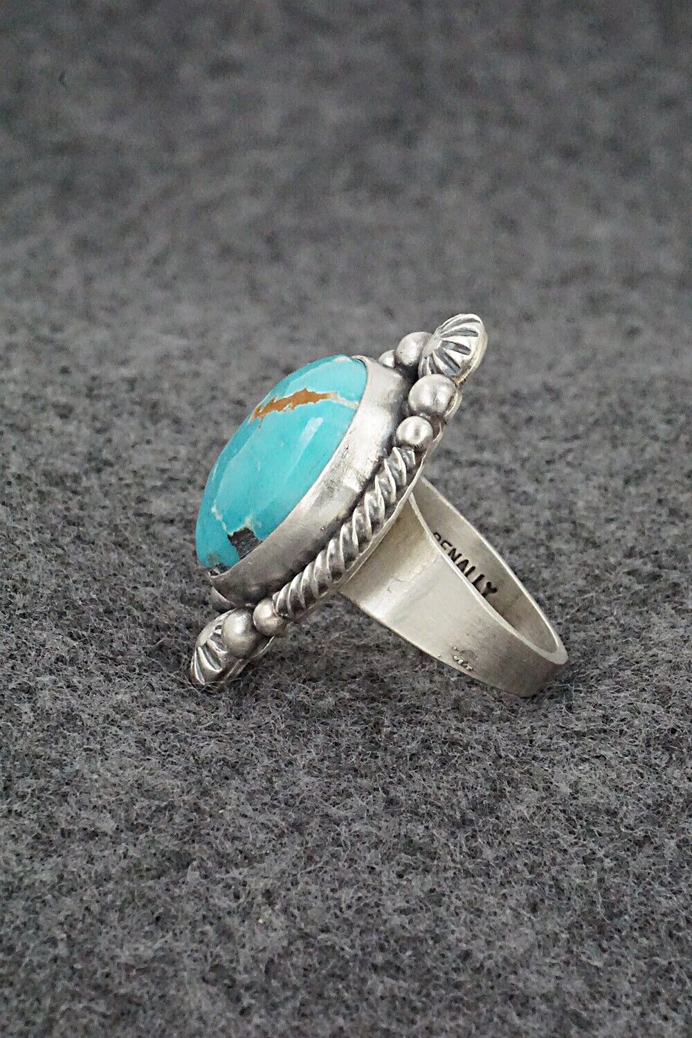 Turquoise & Sterling Silver Ring - Daniel Benally - Size 5.5