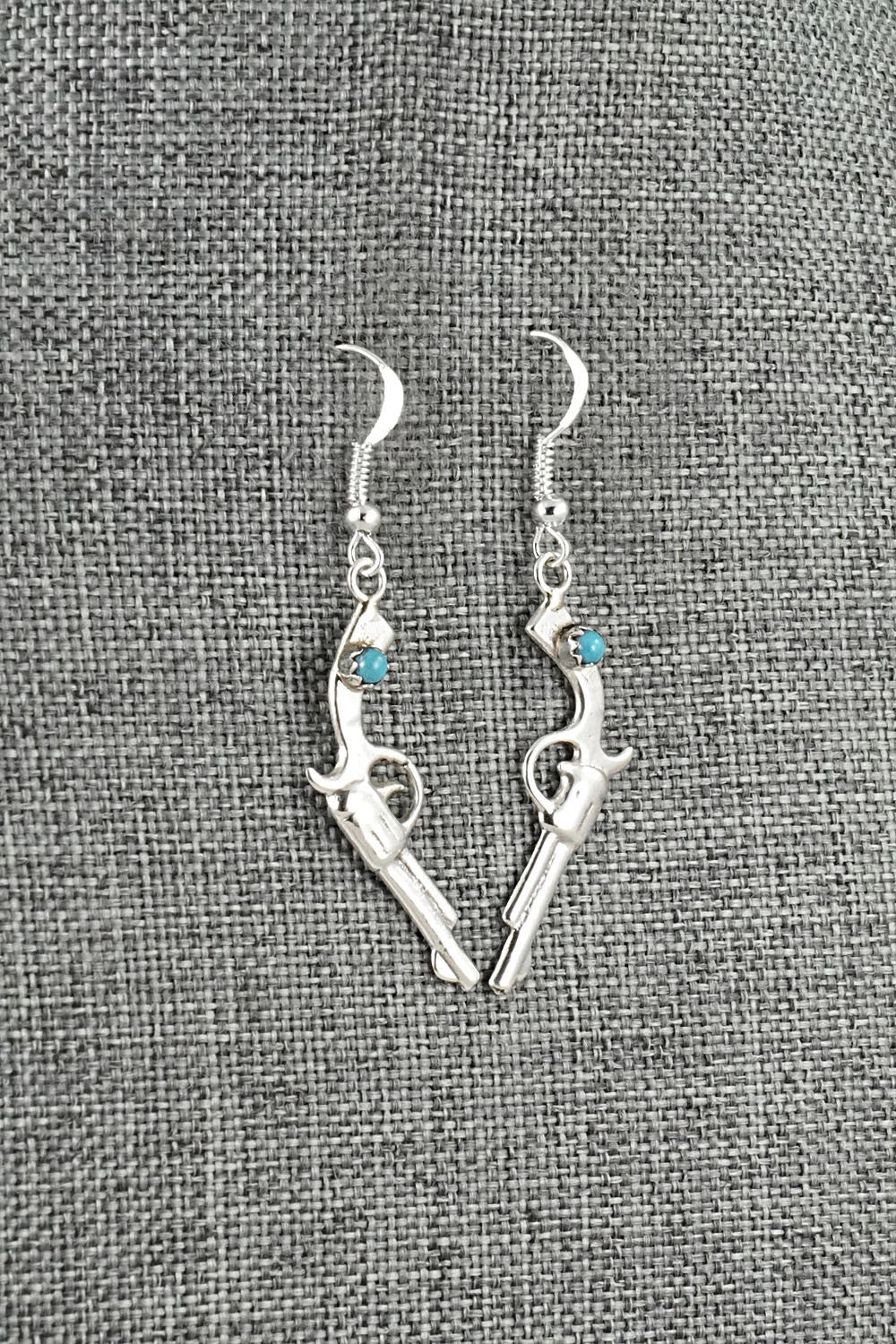 Turquoise & Sterling Silver Earrings - Bruce Chee