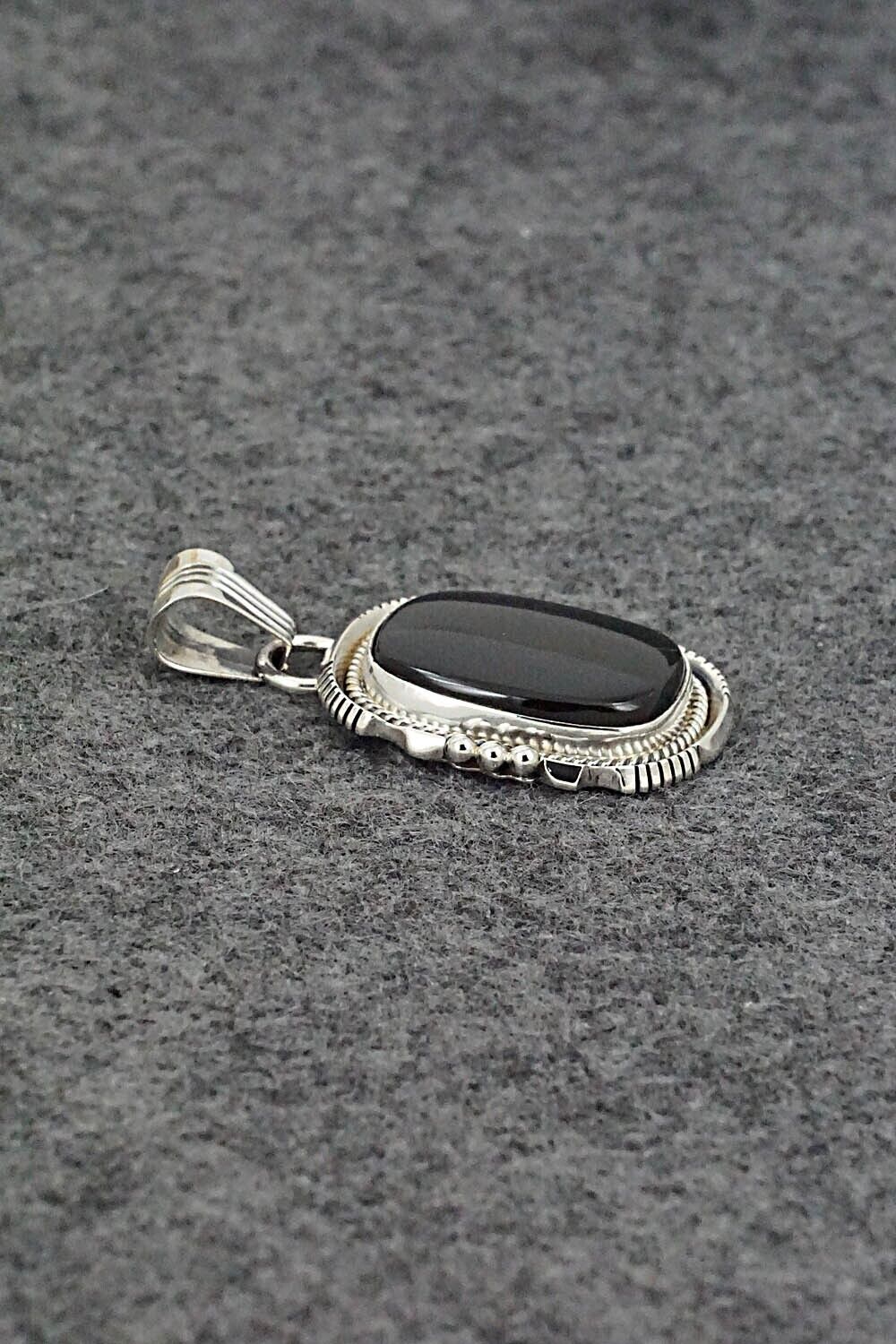 Onyx & Sterling Silver Pendant - Sharon McCarthy
