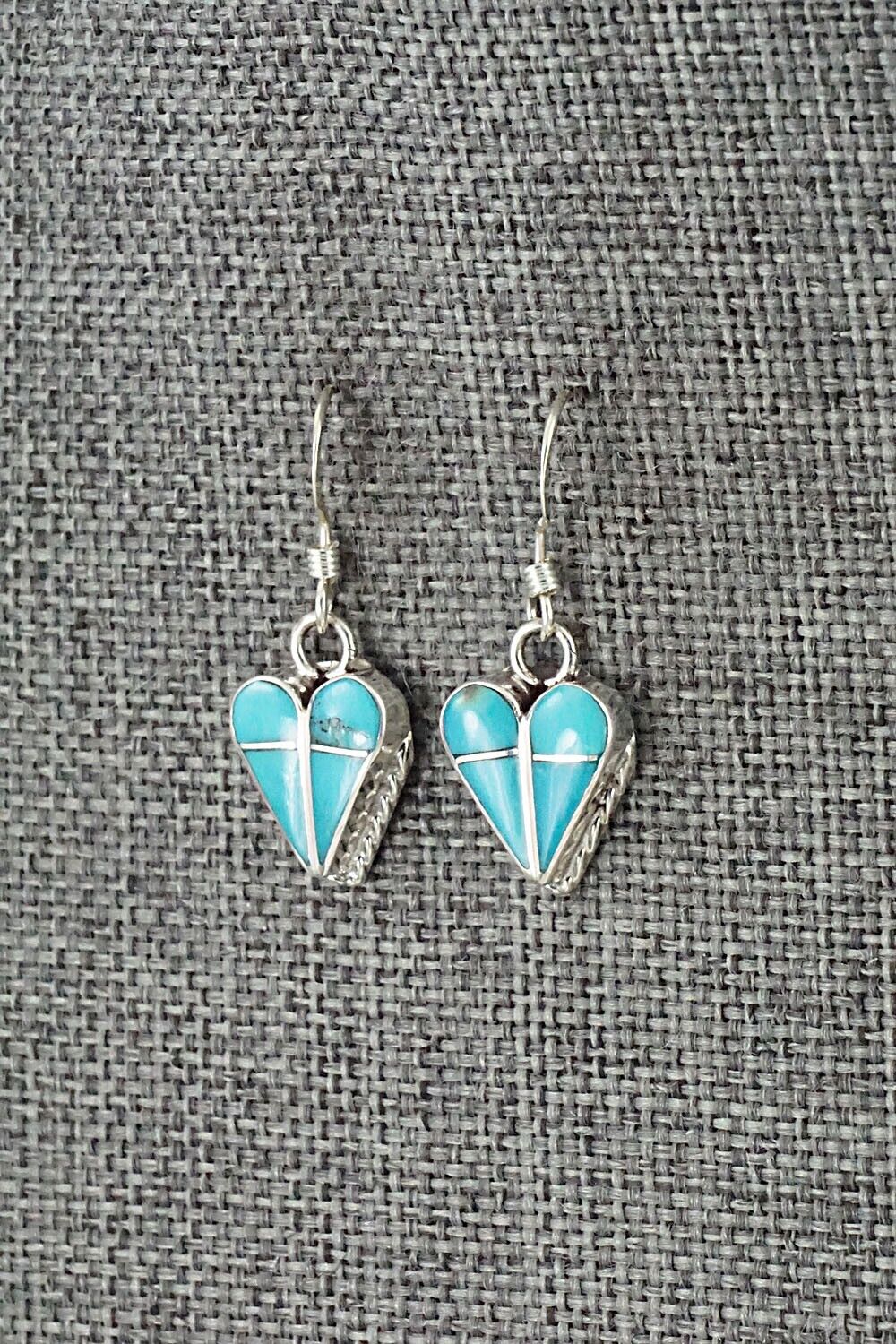 Turquoise and Sterling Silver Earrings - Velda Nastacio