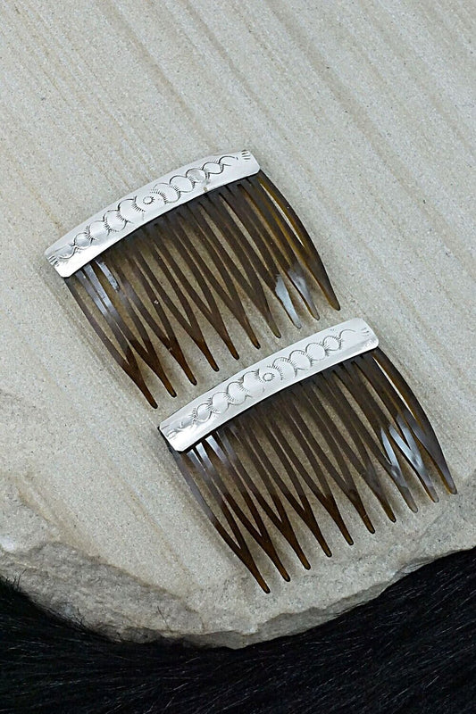 Sterling Silver Hair Combs - Randall Dalgai
