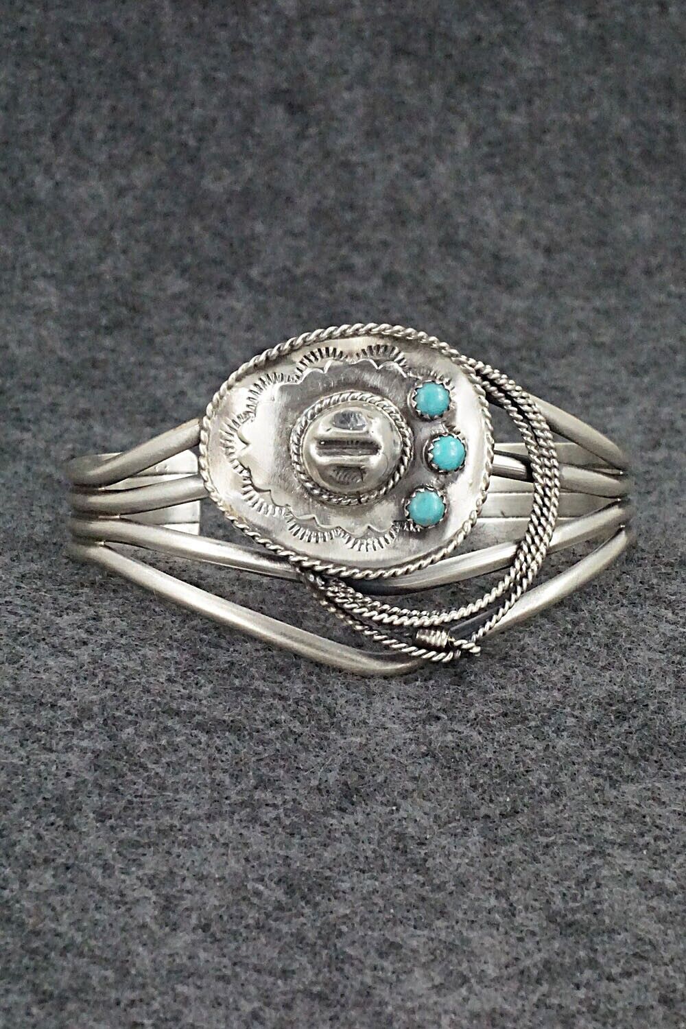 Turquoise & Sterling Silver Bracelet - Bobby Platero