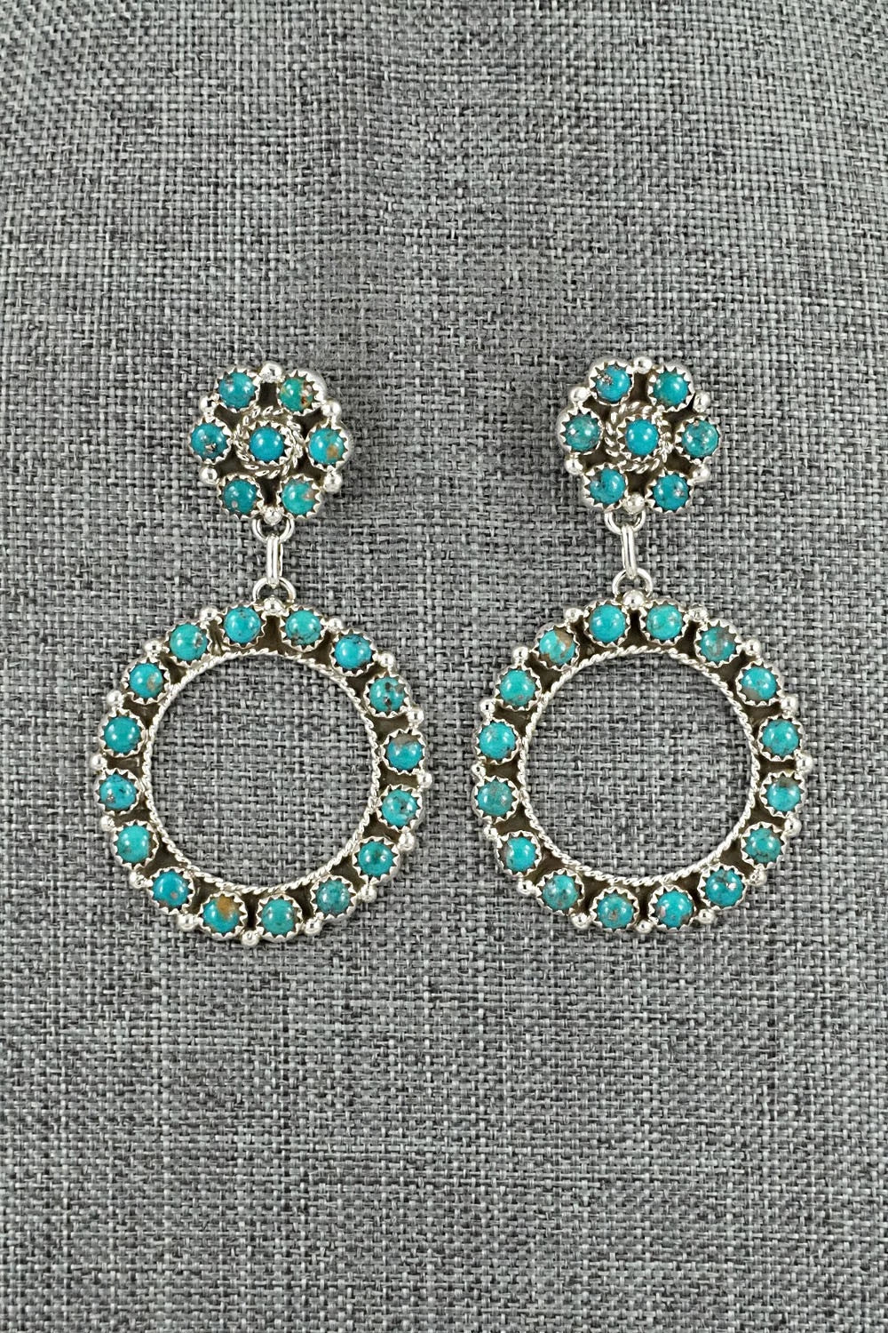 Turquoise & Sterling Silver Earrings - Aaron Davis