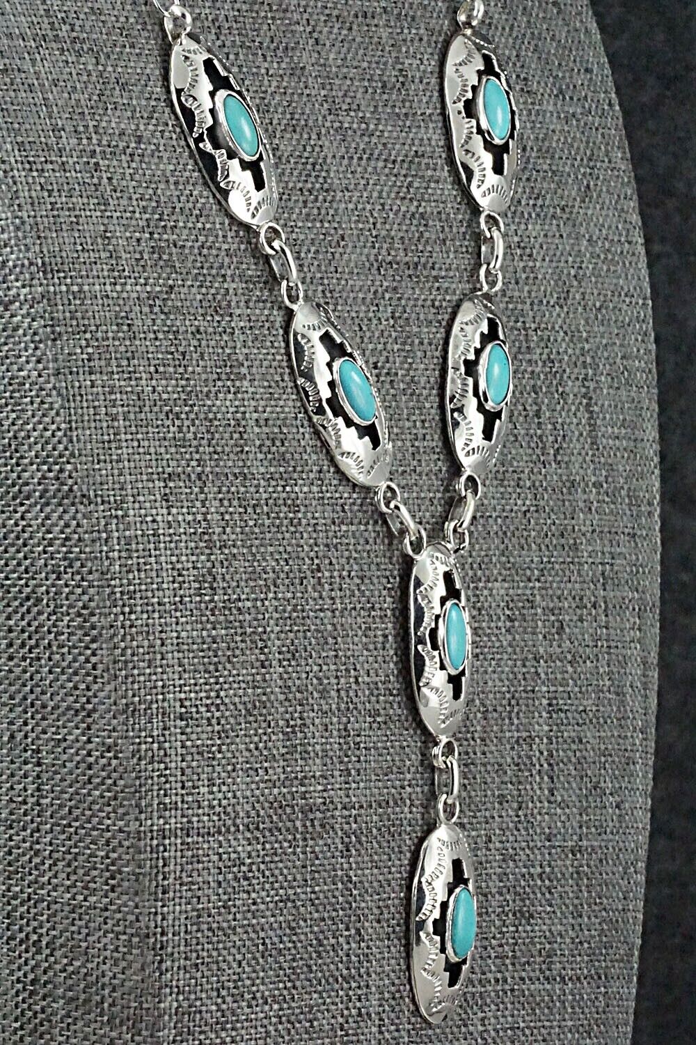 Turquoise & Sterling Silver Necklace - Bobby Platero