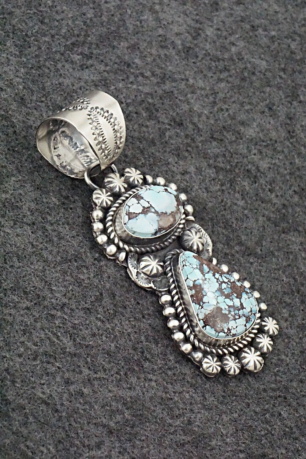 Turquoise & Sterling Silver Pendant - Jeff James