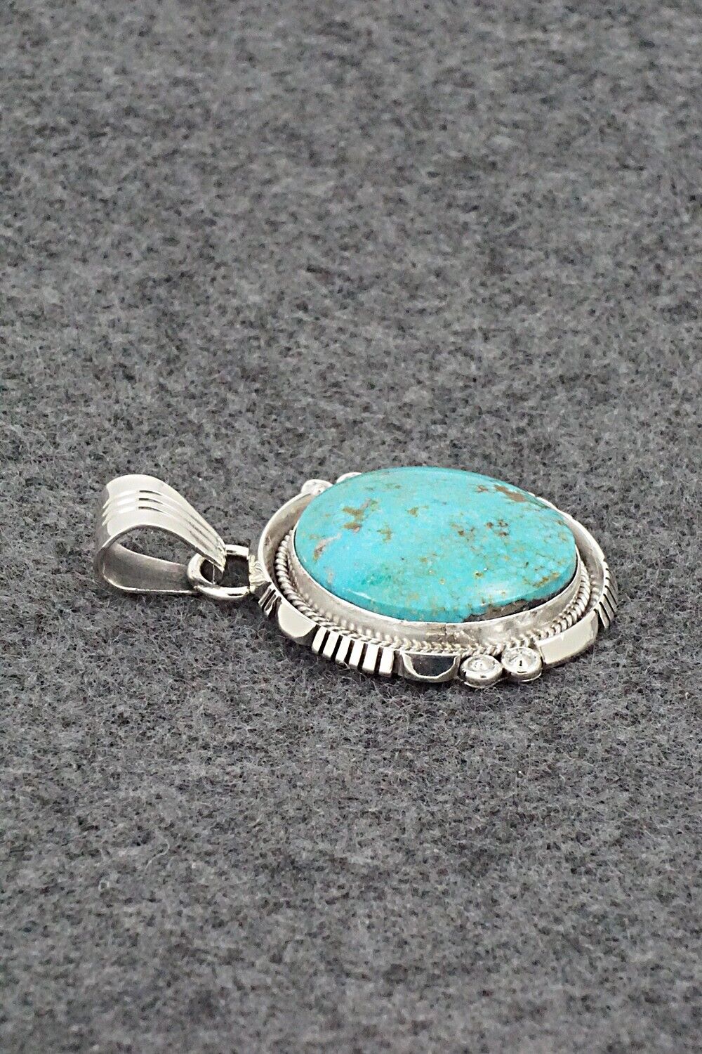 Turquoise & Sterling Silver Pendant - Daniel Benally