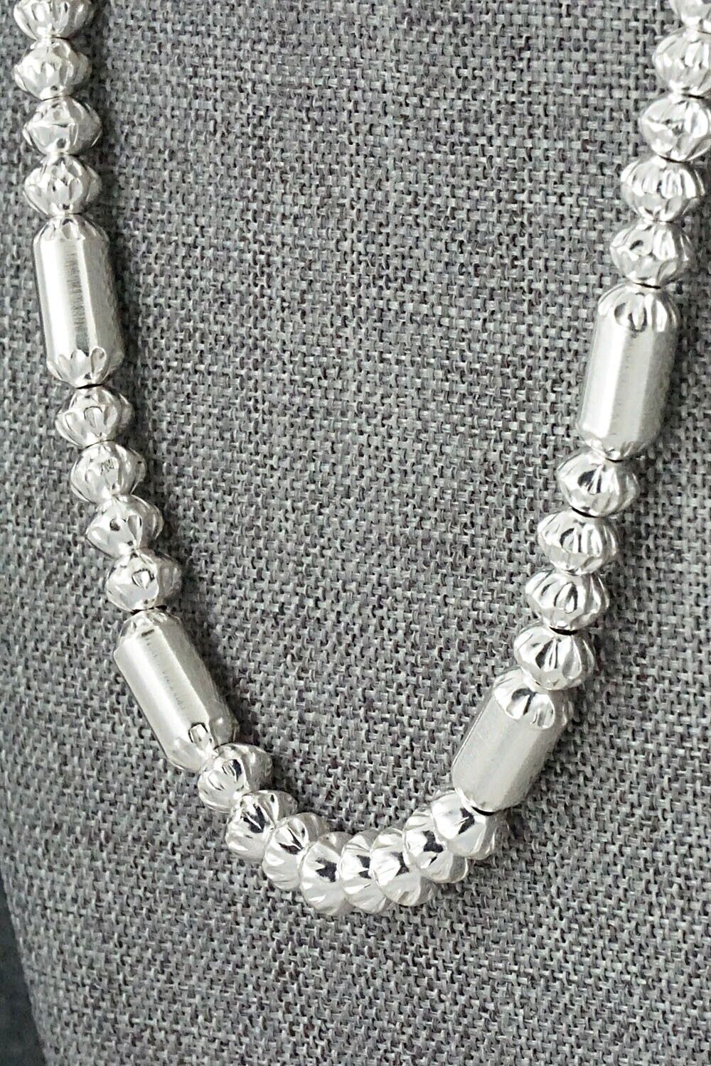 Sterling Silver Navajo Pearl Necklace 18" - Tashina Haley