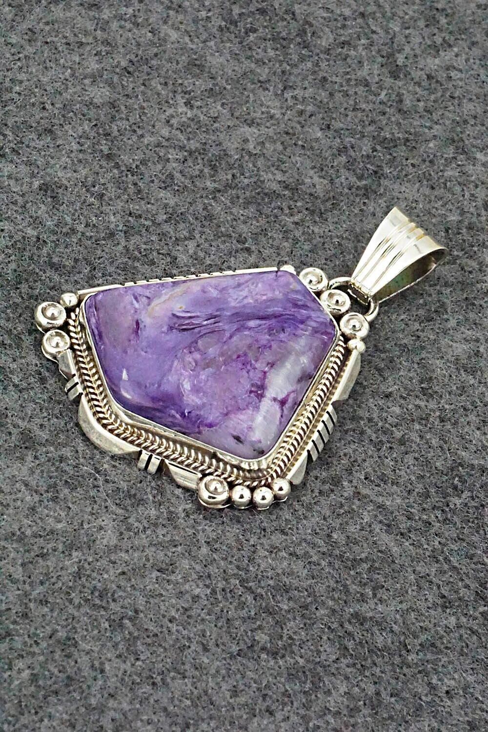 Charoite & Sterling Silver Pendant - Daniel Benally