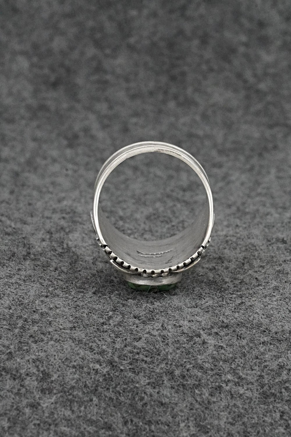 Turquoise & Sterling Silver Ring - Derrick Gordon - Size 12