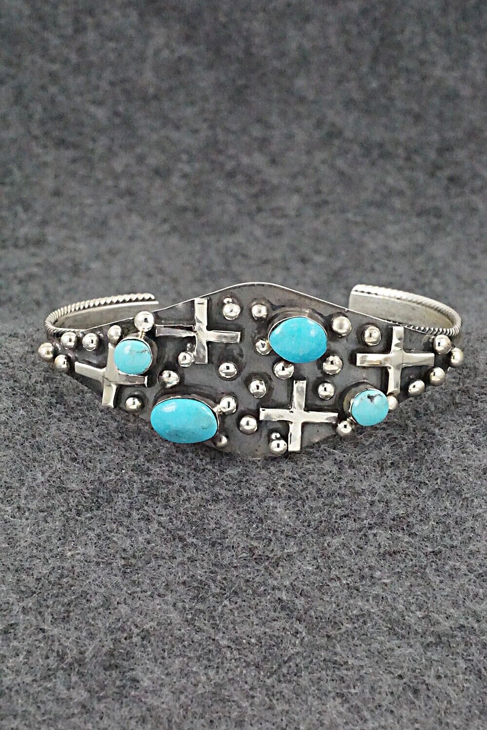 Turquoise & Sterling Silver Bracelet - Gregg Yazzie