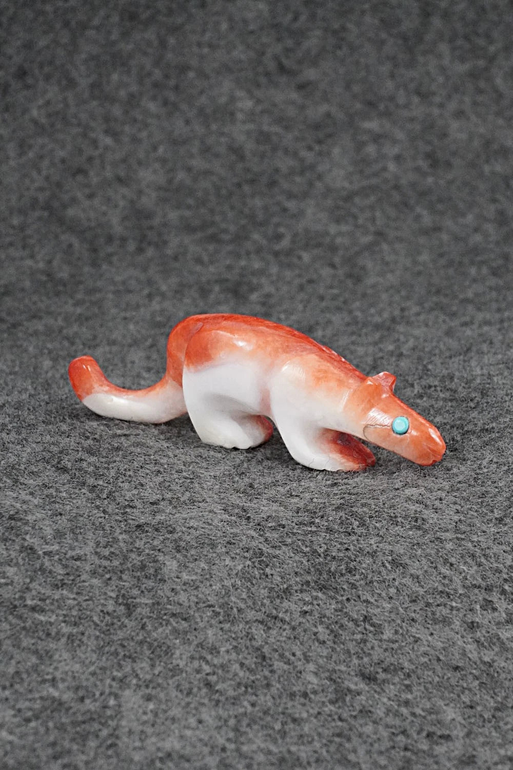 Mountain Lion Zuni Fetish Carving - Ronnie Lunasee