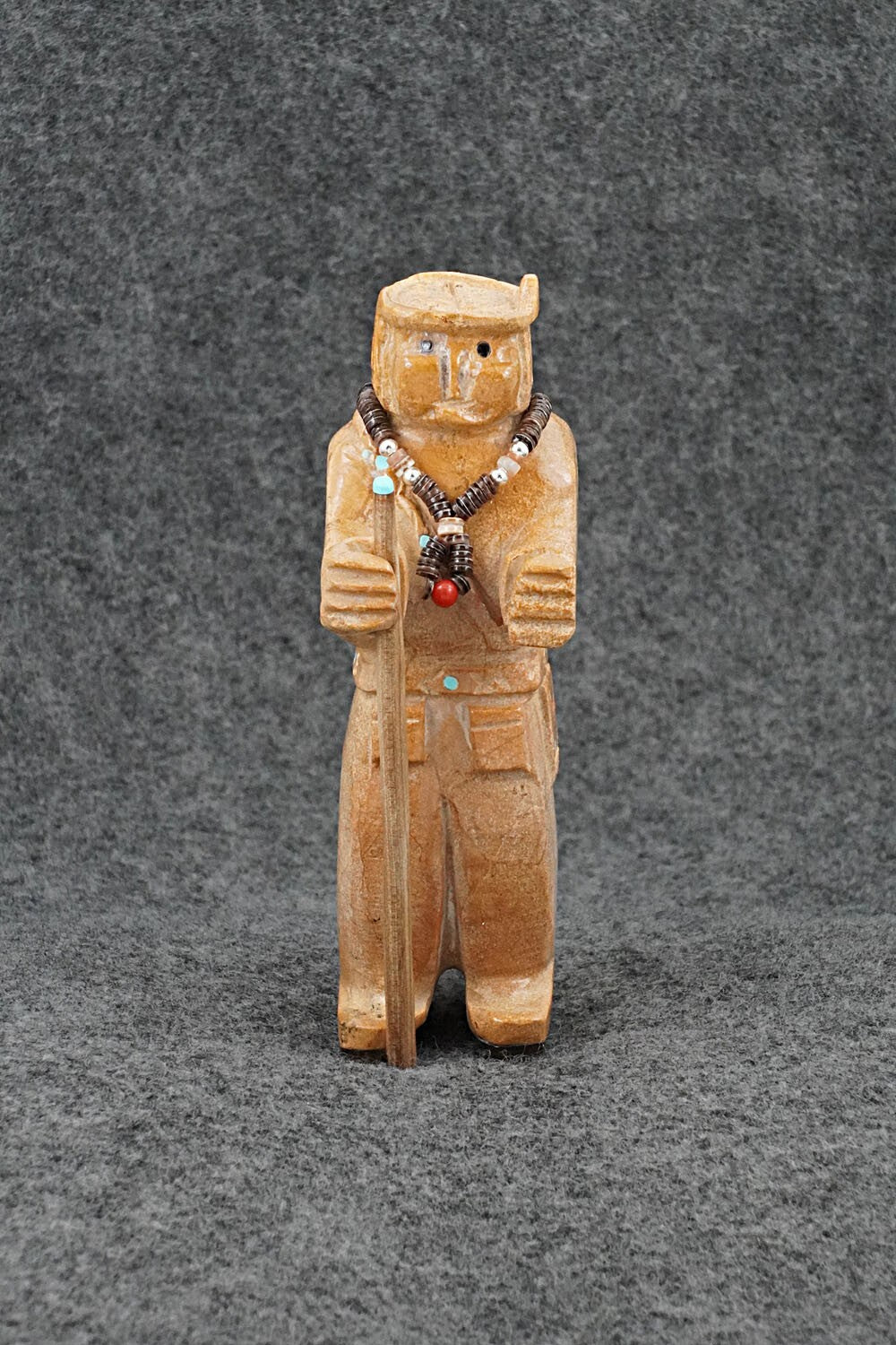 Zuni Man Zuni Fetish Carving - Freddie Leekya