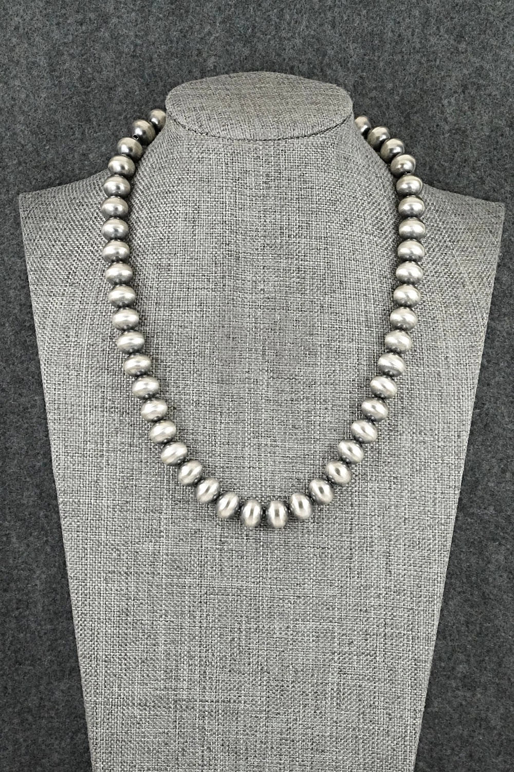 Sterling Silver Navajo Pearl Necklace 16" - Bryannen Halwood